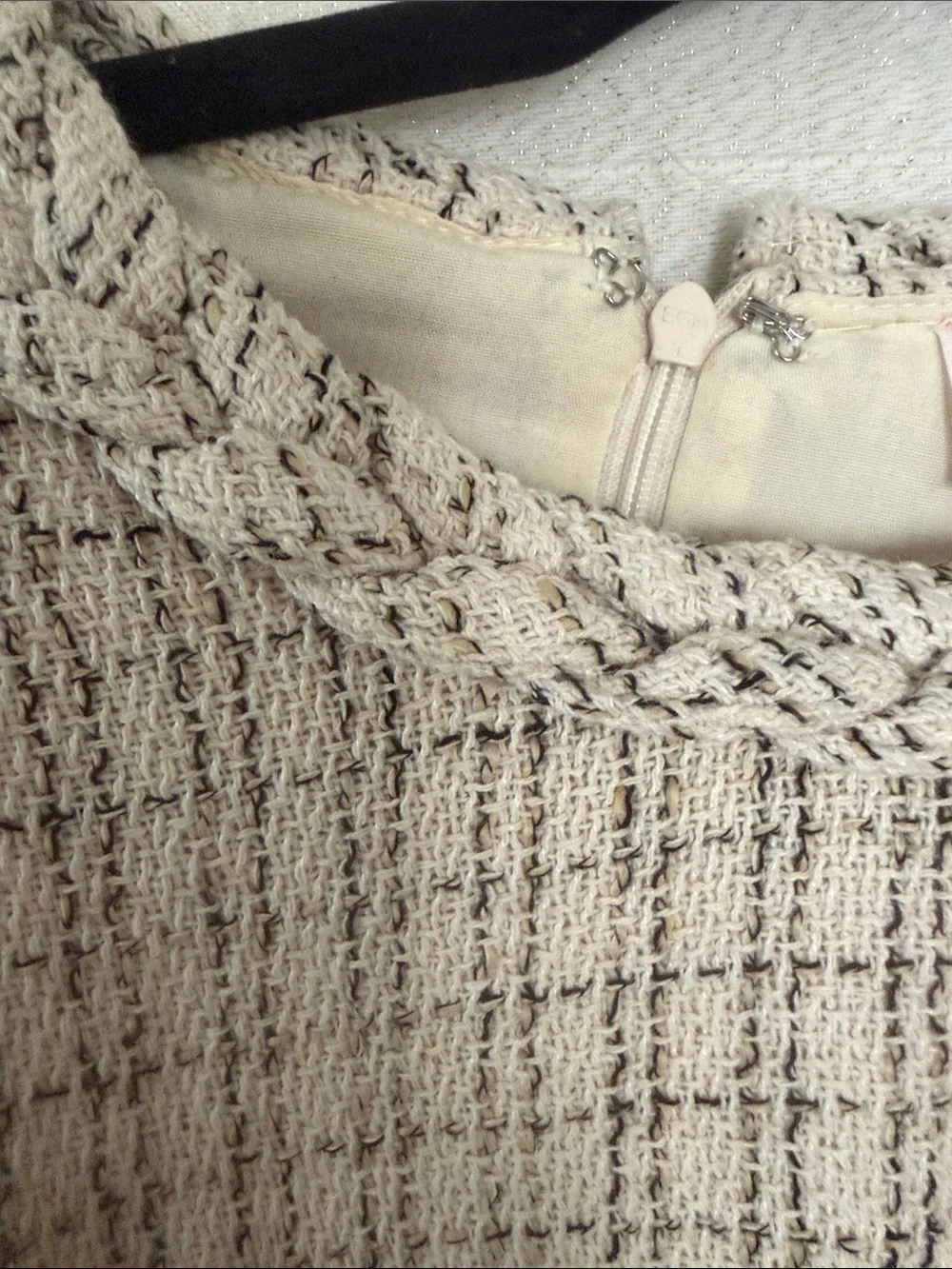 entro Cream Tweed Mini Dress - Picture 4 of 7